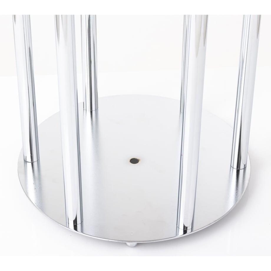 Świecznik metalowy na 6 świec 117x27x27 cm BATANG srebrny