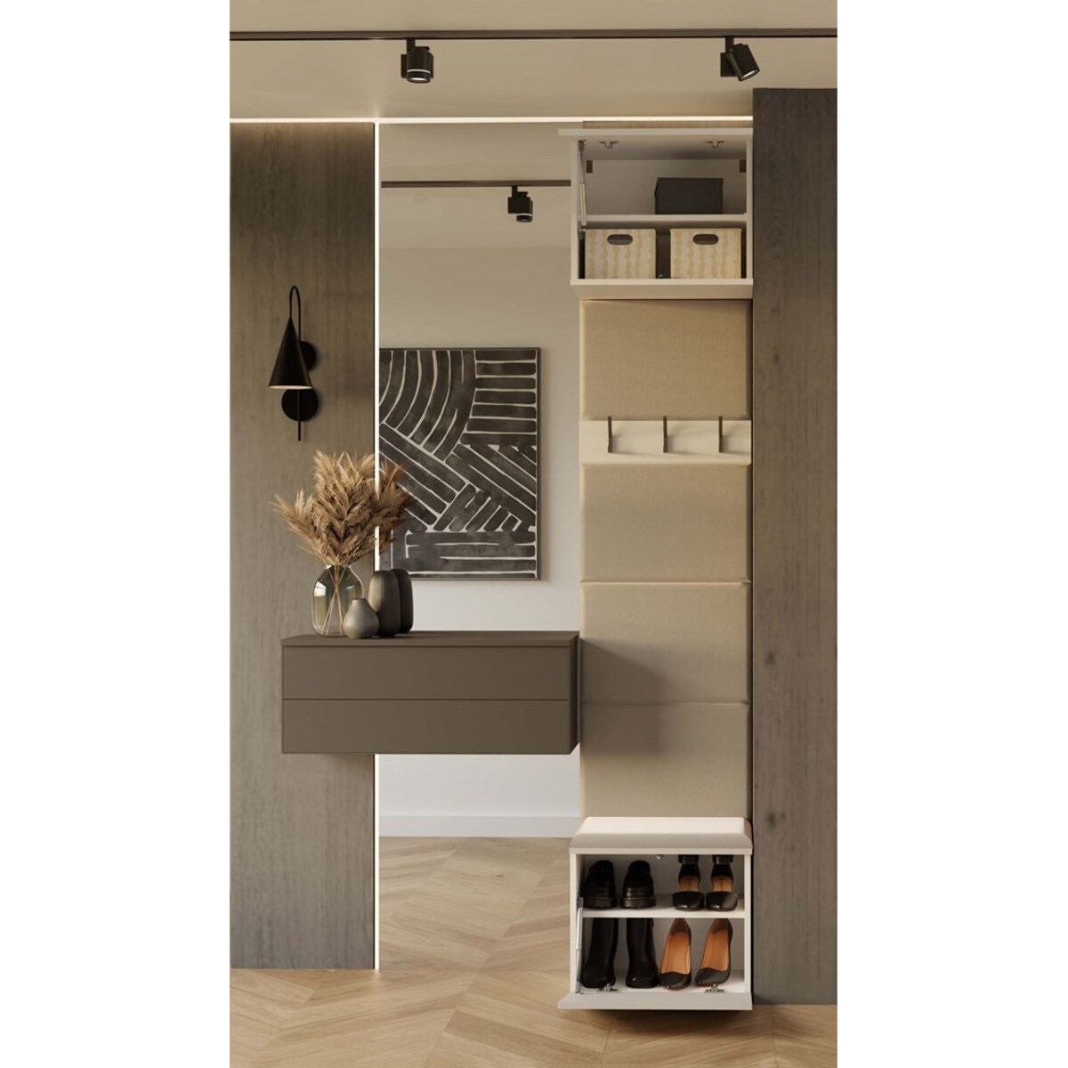 Garderoba Wieszak HAGA 1W Kaszmir/Beż