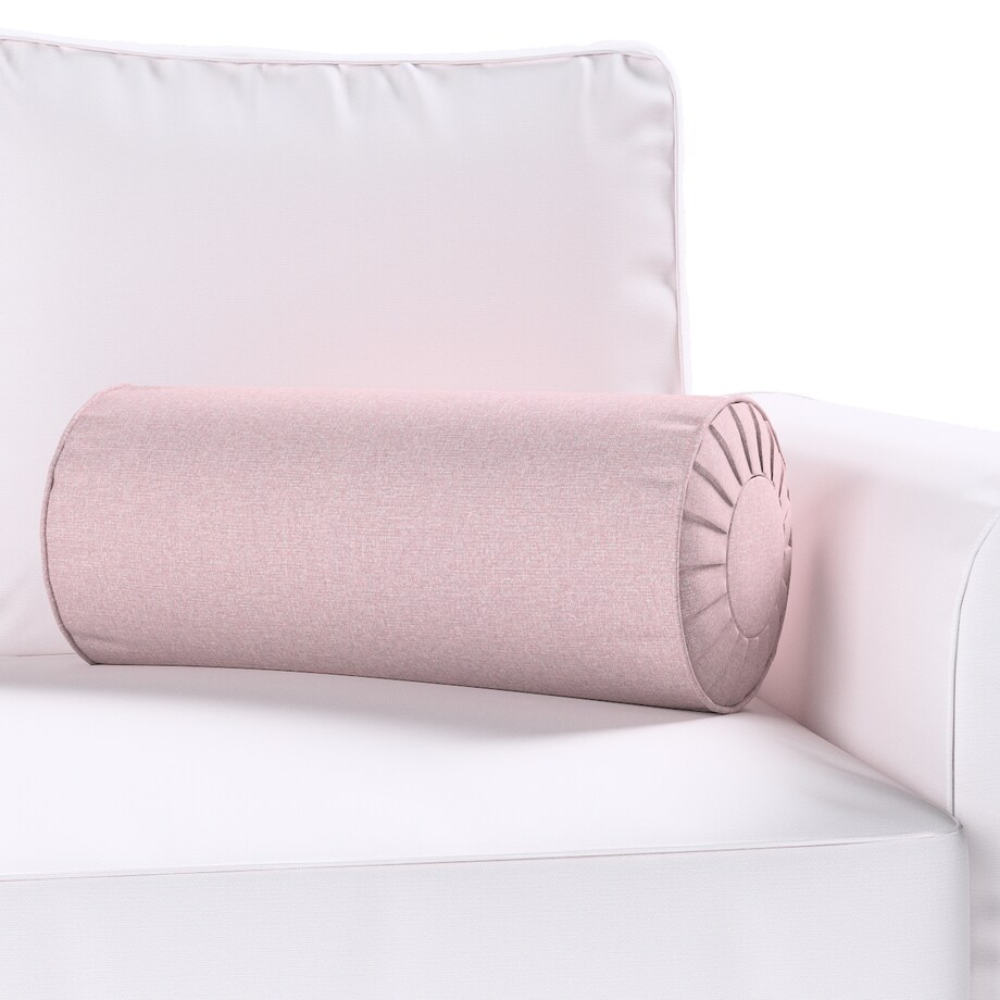 Poduszka wałek z zakładkami, pastelowy róż, Ø20 x 50 cm, Amsterdam