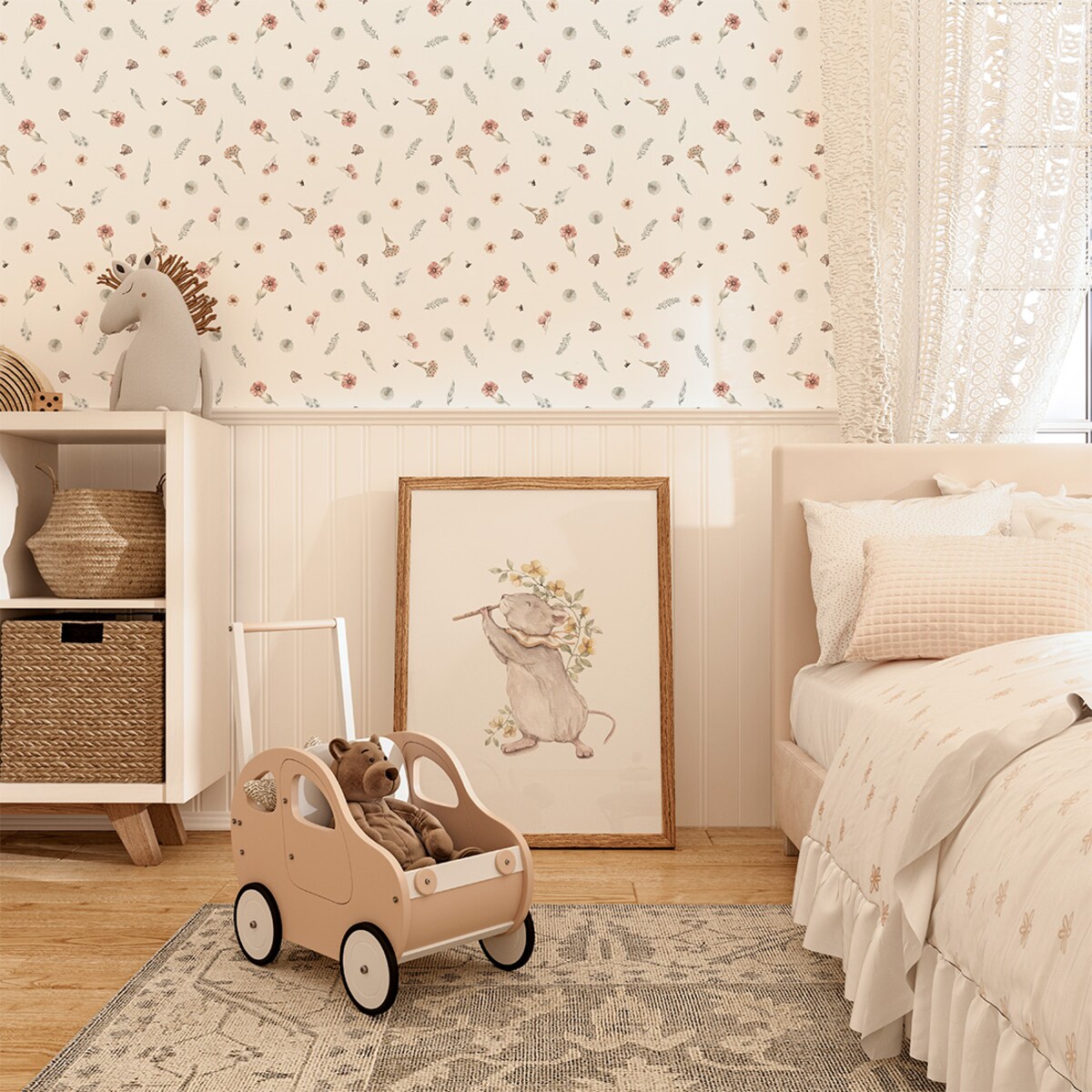 Plakat dla dzieci Myszka z fletem 40x50