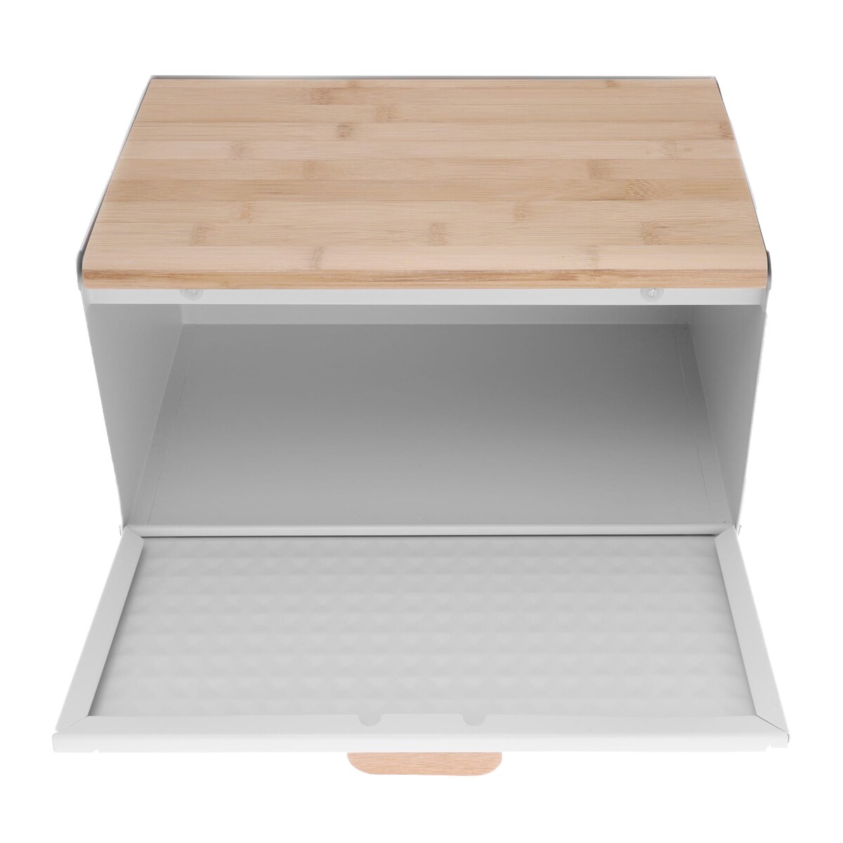 Chlebak stalowo-drewniany dwustronny biały KLAUSBERG