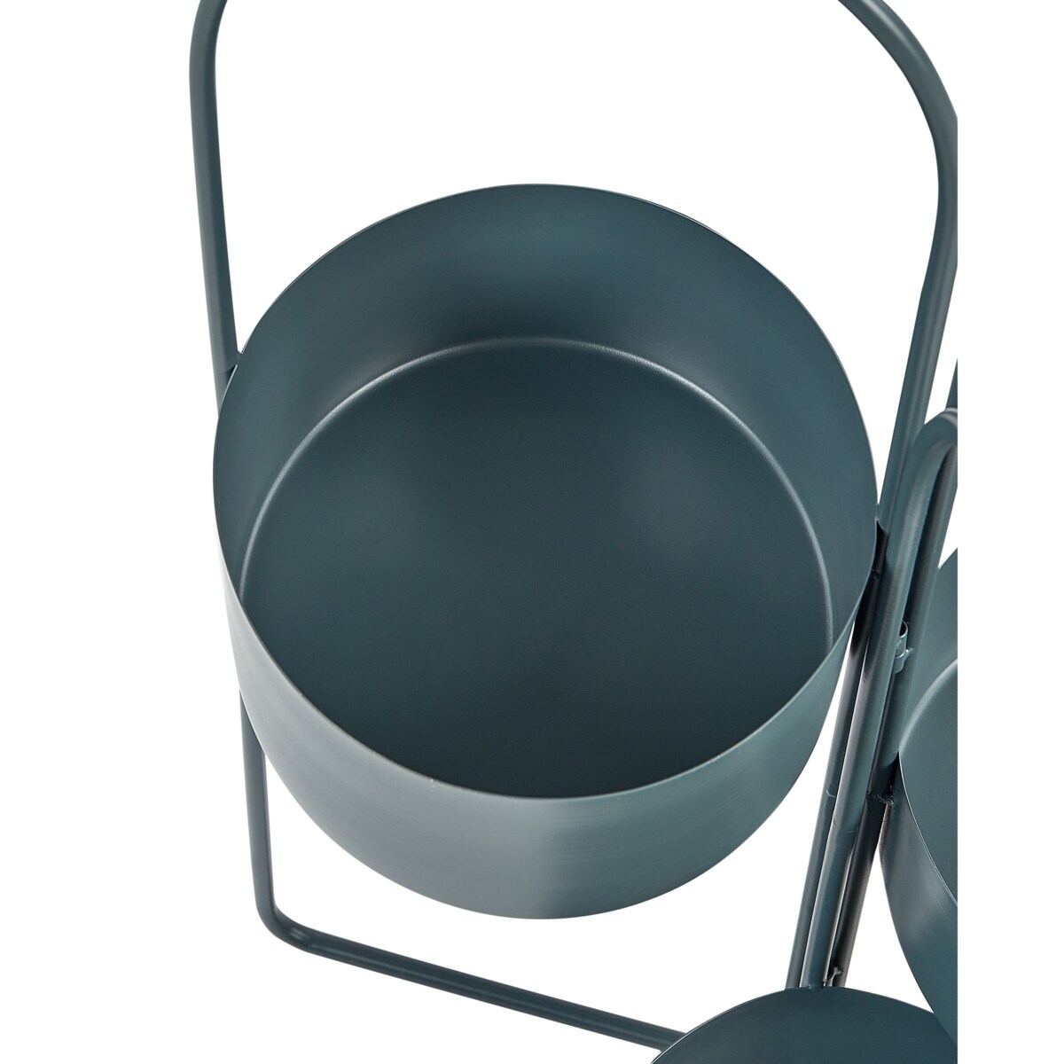 Doniczka na stojaku metalowa ciemnoniebieska COLUTENA