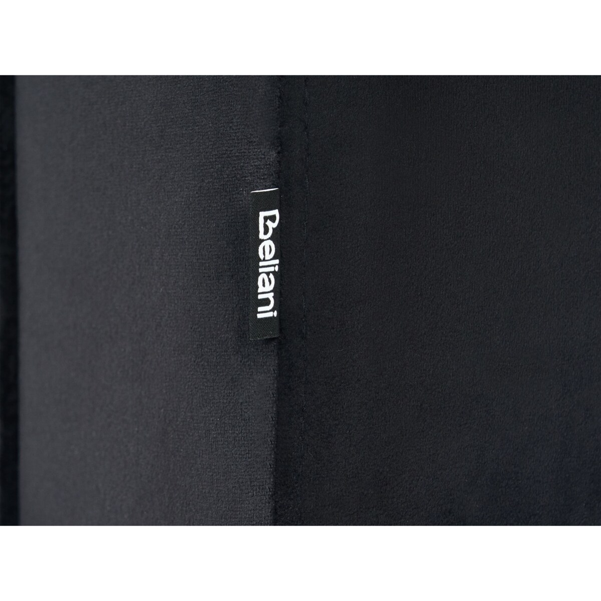 Puf welurowy 35 x 42 x 42 cm czarny MODOC