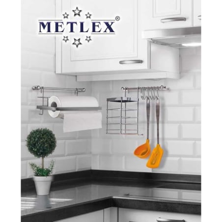 Reling Kuchenny 10 Elementowy Metlex Mx-4540 Srebrny
