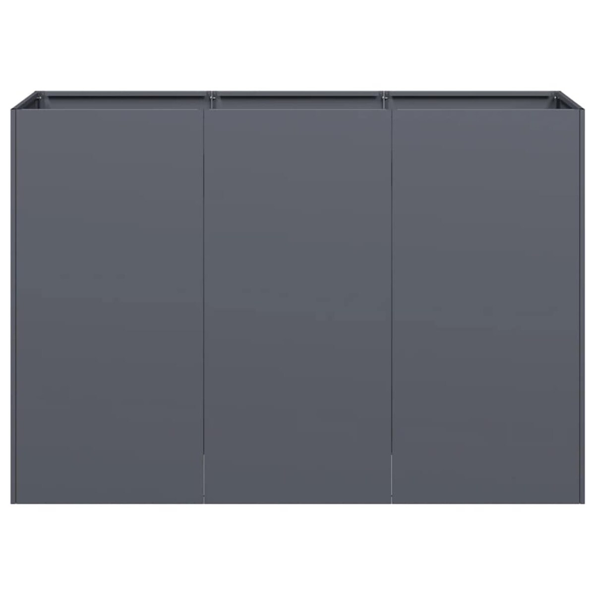 vidaXL Doniczka Antracyt 120x40x80 cm Stal walcowana na zimno