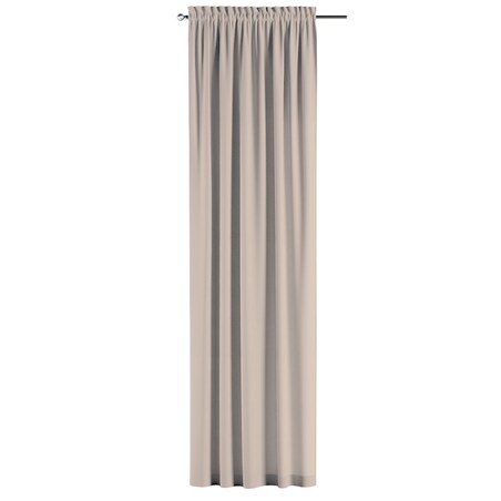 Zasłona na kanale z grzywką 1 szt. 130x245 jasnobeżowy