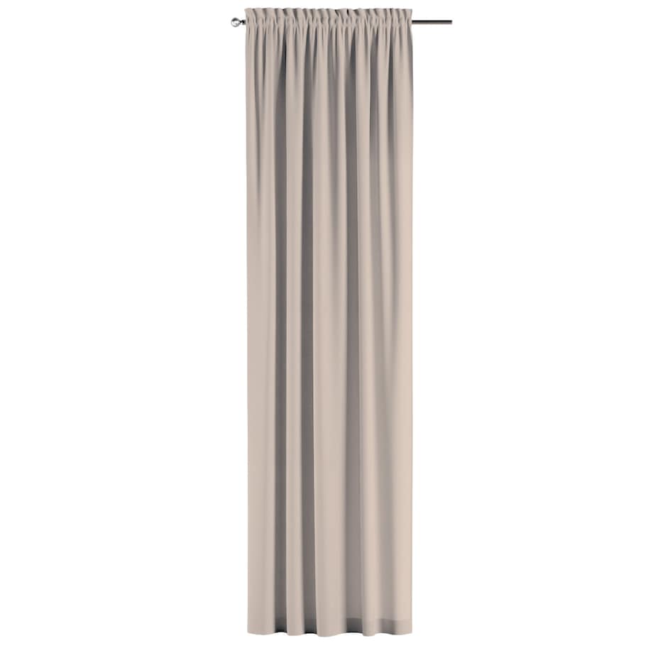 Zasłona na kanale z grzywką 1 szt. 130x245 jasnobeżowy