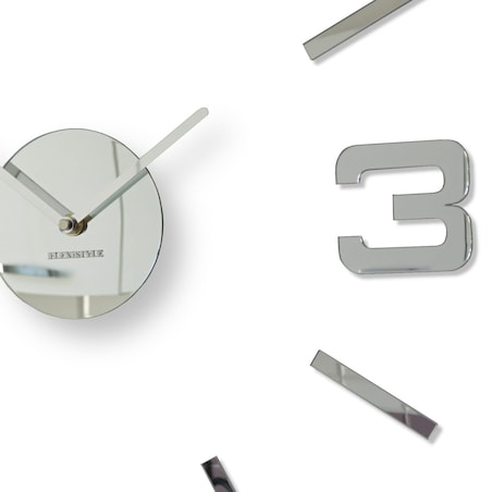 Duży zegar ścienny do salonu lustro 50-75cm