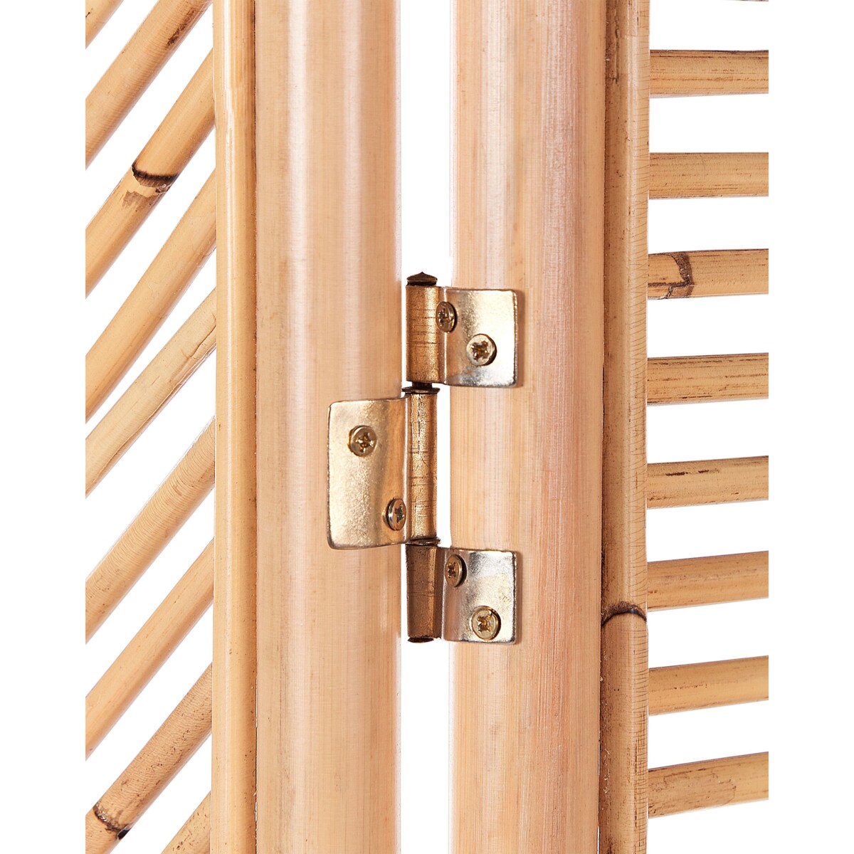 3-panelowy składany parawan pokojowy rattanowy 117 x 180 cm naturaly LAMEZIA