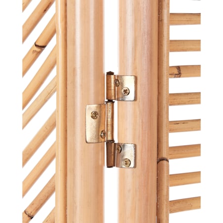 3-panelowy składany parawan pokojowy rattanowy 117 x 180 cm naturaly LAMEZIA