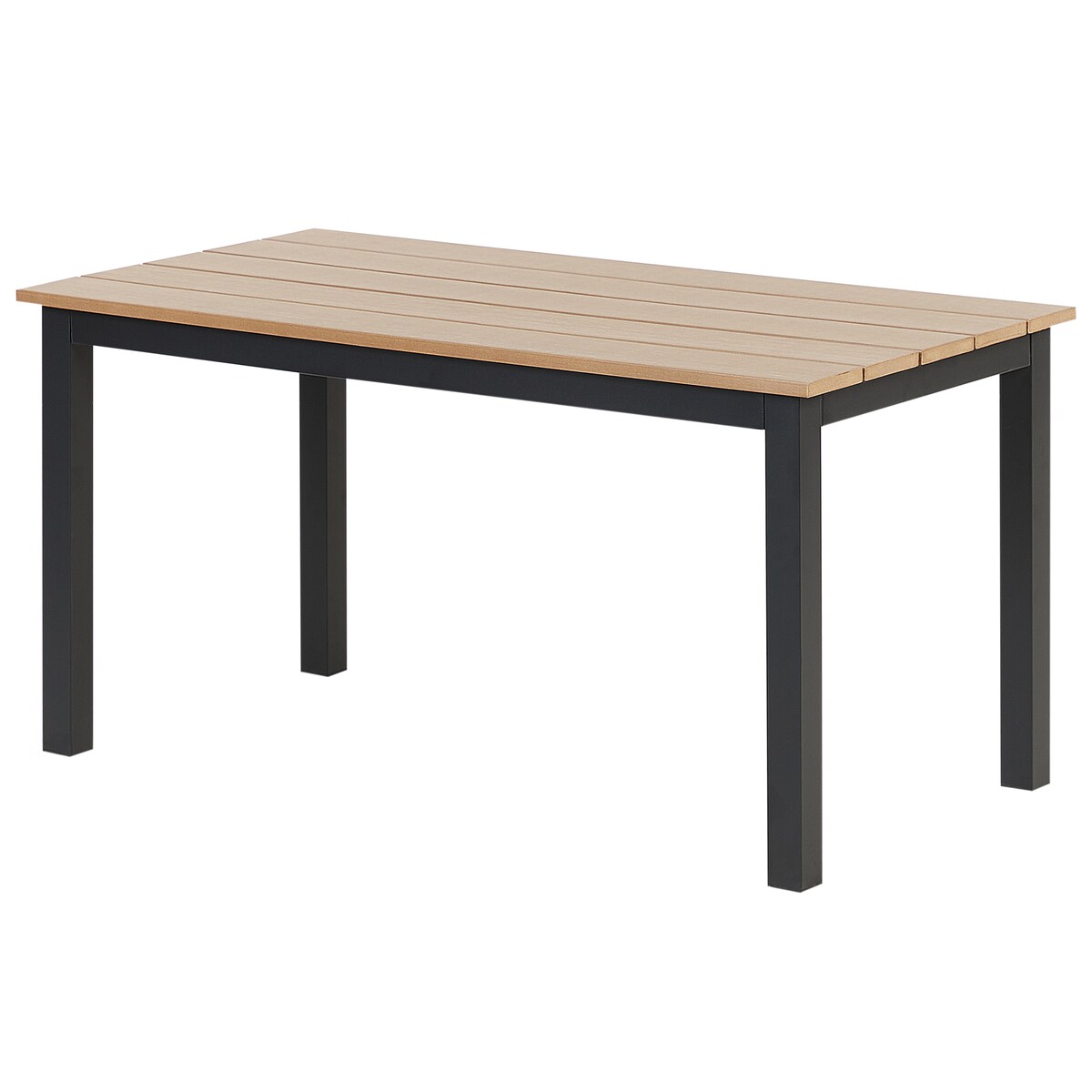 Stół ogrodowy MESSINA 100 cm 52 cm Czarny