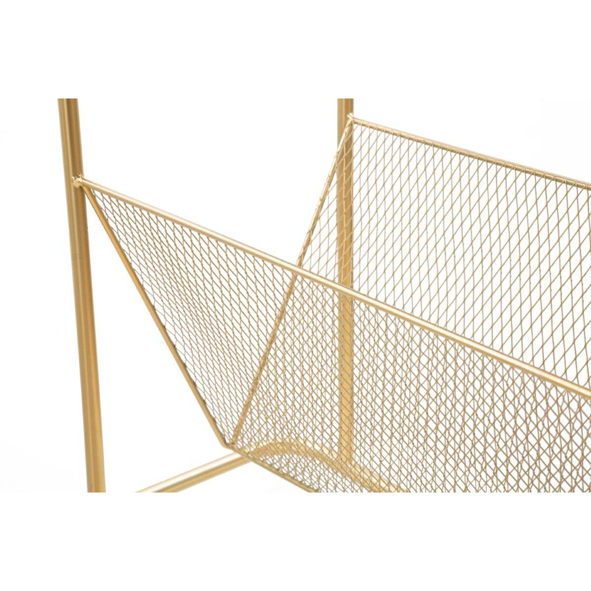 Stolik z gazetnikiem w stylu glamour, wys. 54 cm