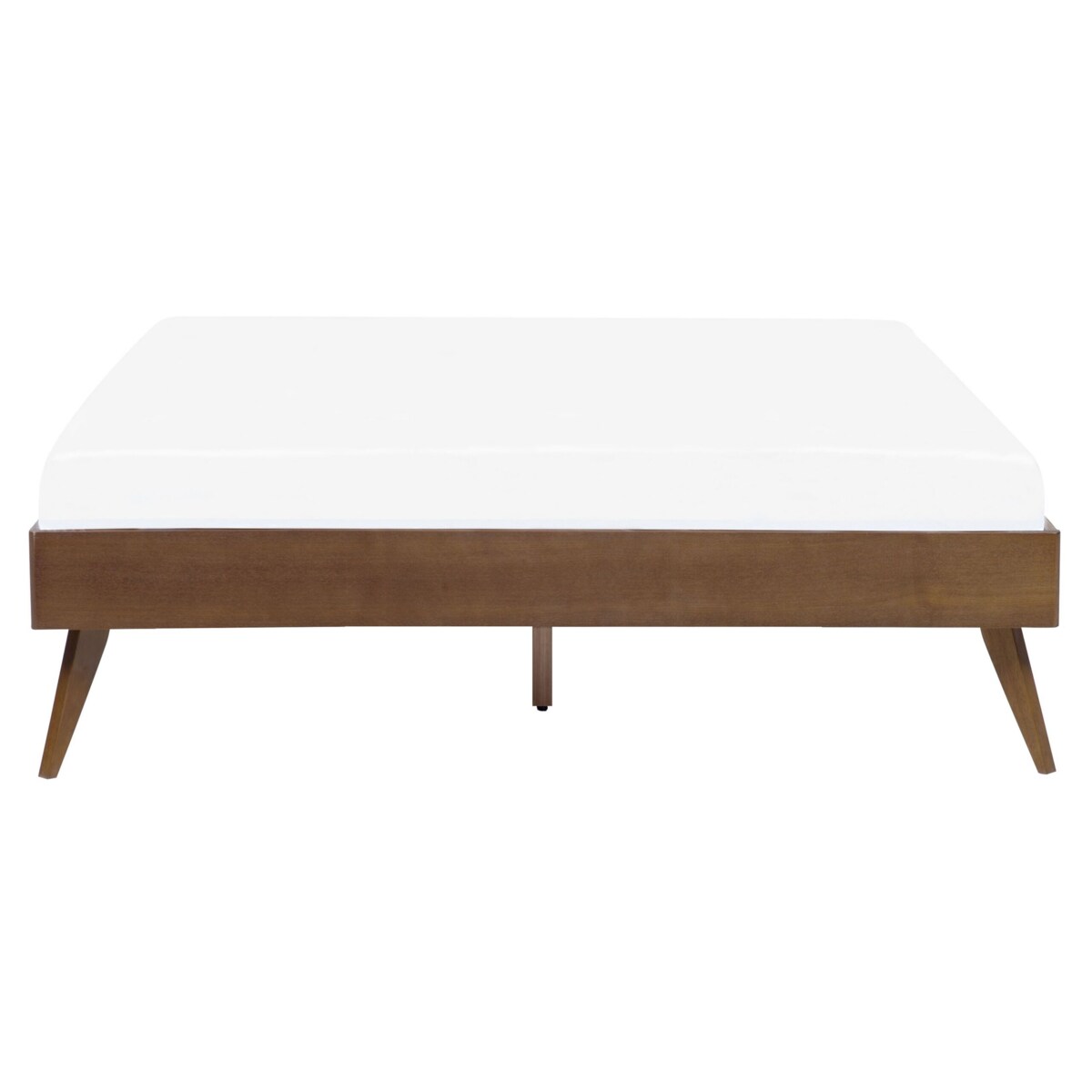 Łóżko drewniane 160 x 200 cm ciemne drewno BERRIC