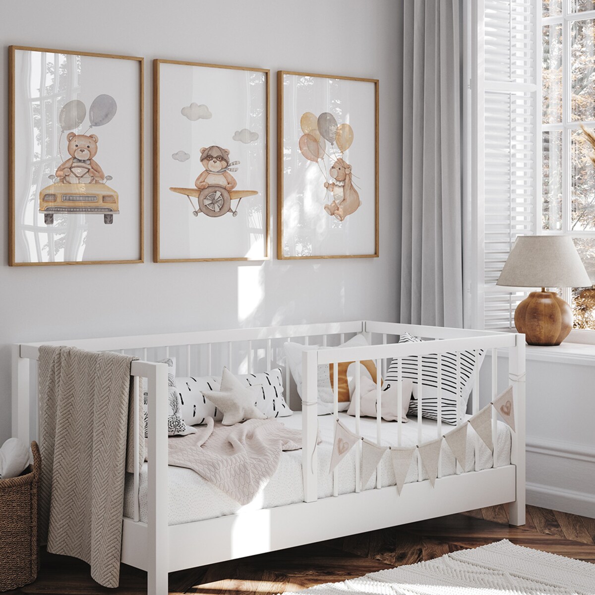 3 x plakat dla dzieci | zestaw z misiami 40x50