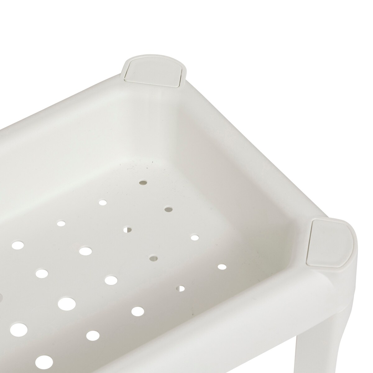 Wąski regał łazienkowy 3-poziomowy NIV z tworzywa sztucznego, 52 x 17 x 70,5 cm