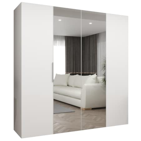 Szafa uchylna otwierana MARBELLA 2 200 wys. 202 cm Biały + u. Kaszmir