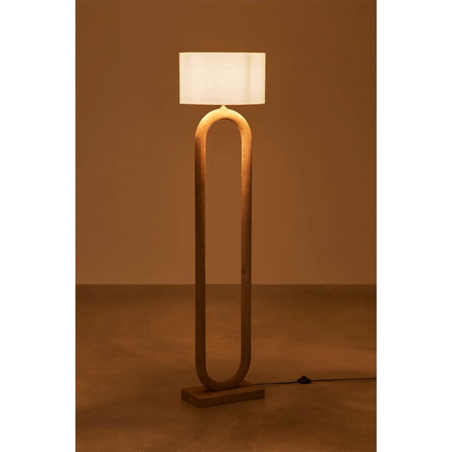 Lampa podłogowa z drewna mango Tiberia 175 cm