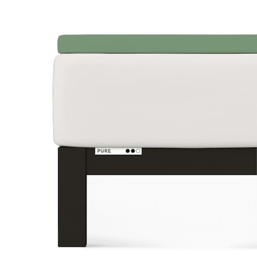 Prześcieradło Topper Schlafgut 180 x 200cm-200 x 220cm Green Mid 665