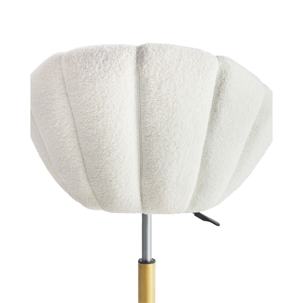 Krzesło biurowe Obrotowy ANNABELLE Boucle Biały