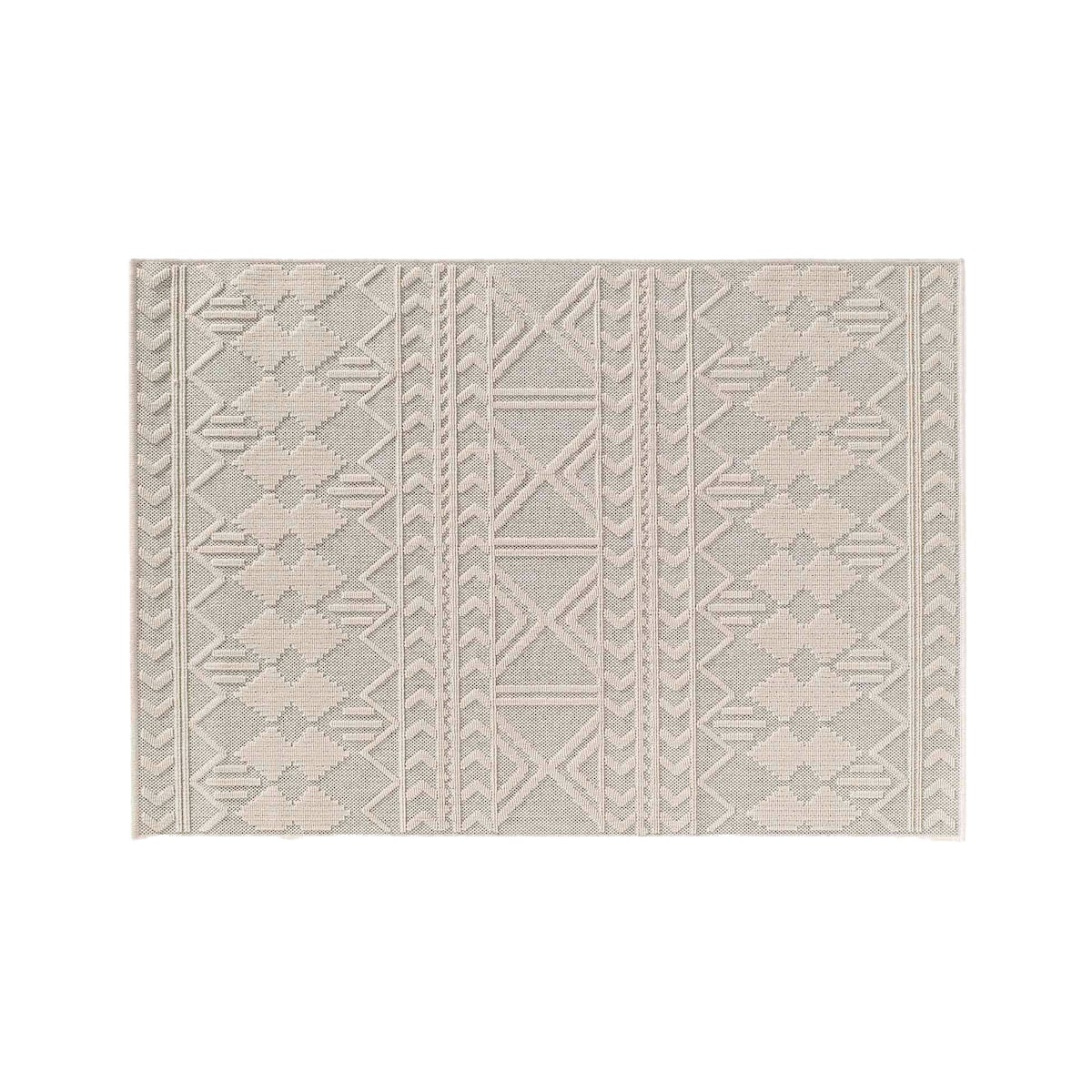 Prostokątna mata podłogowa z tłoczonym wzorem