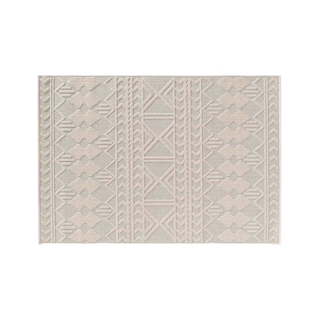 Prostokątna mata podłogowa z tłoczonym wzorem