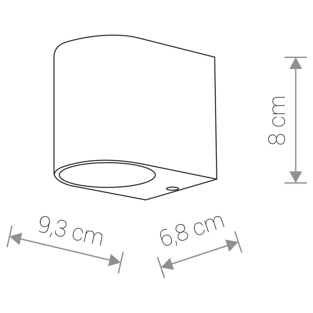 Lampa ścienna 9516 ARRIS Srebrny Nowodvorski
