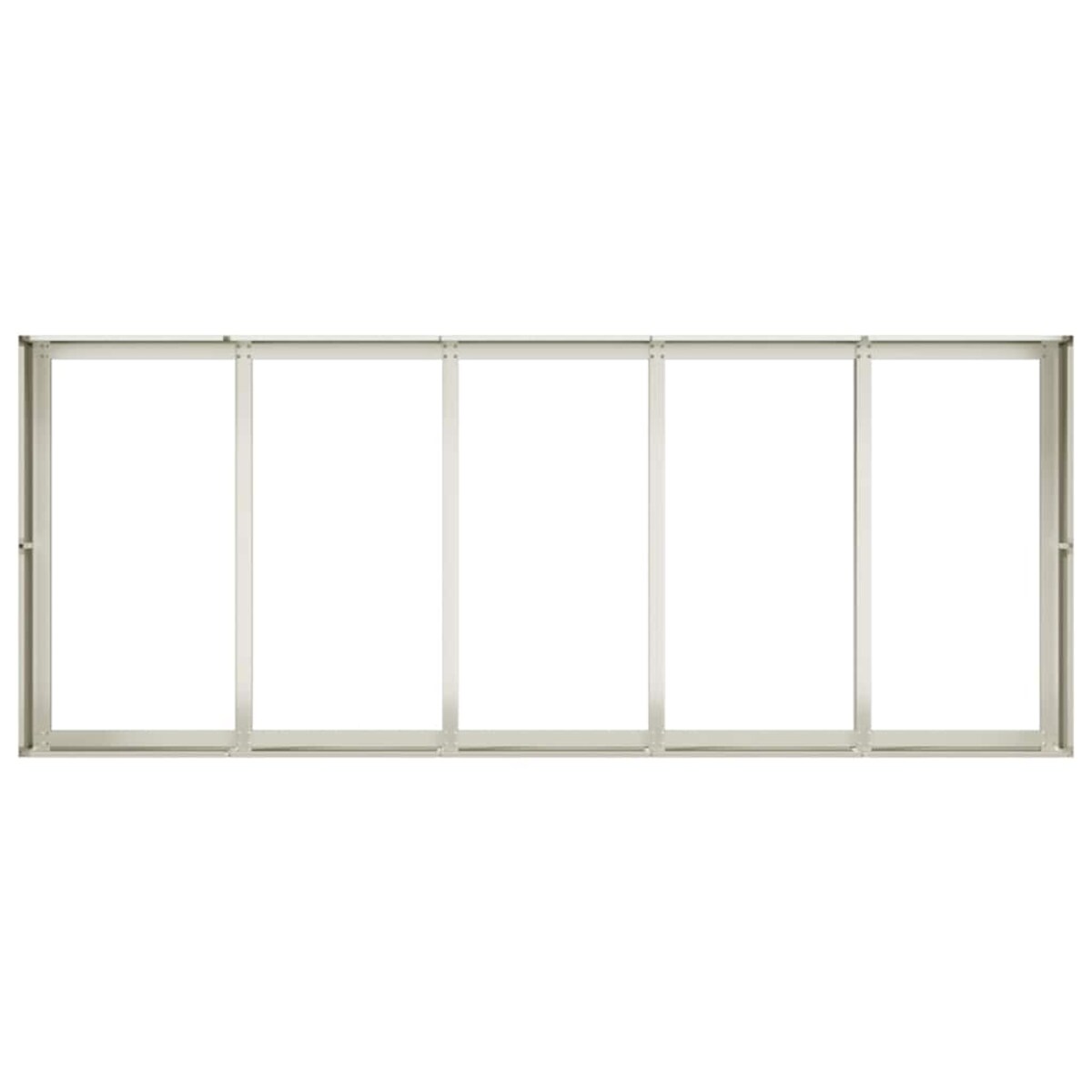 vidaXL Doniczka Biała 200x80x40 cm Stal