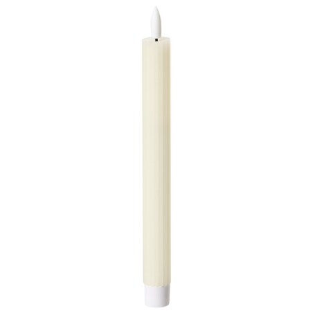 Zestaw 6 świec LED SAPHIR 24 cm Złamana biel