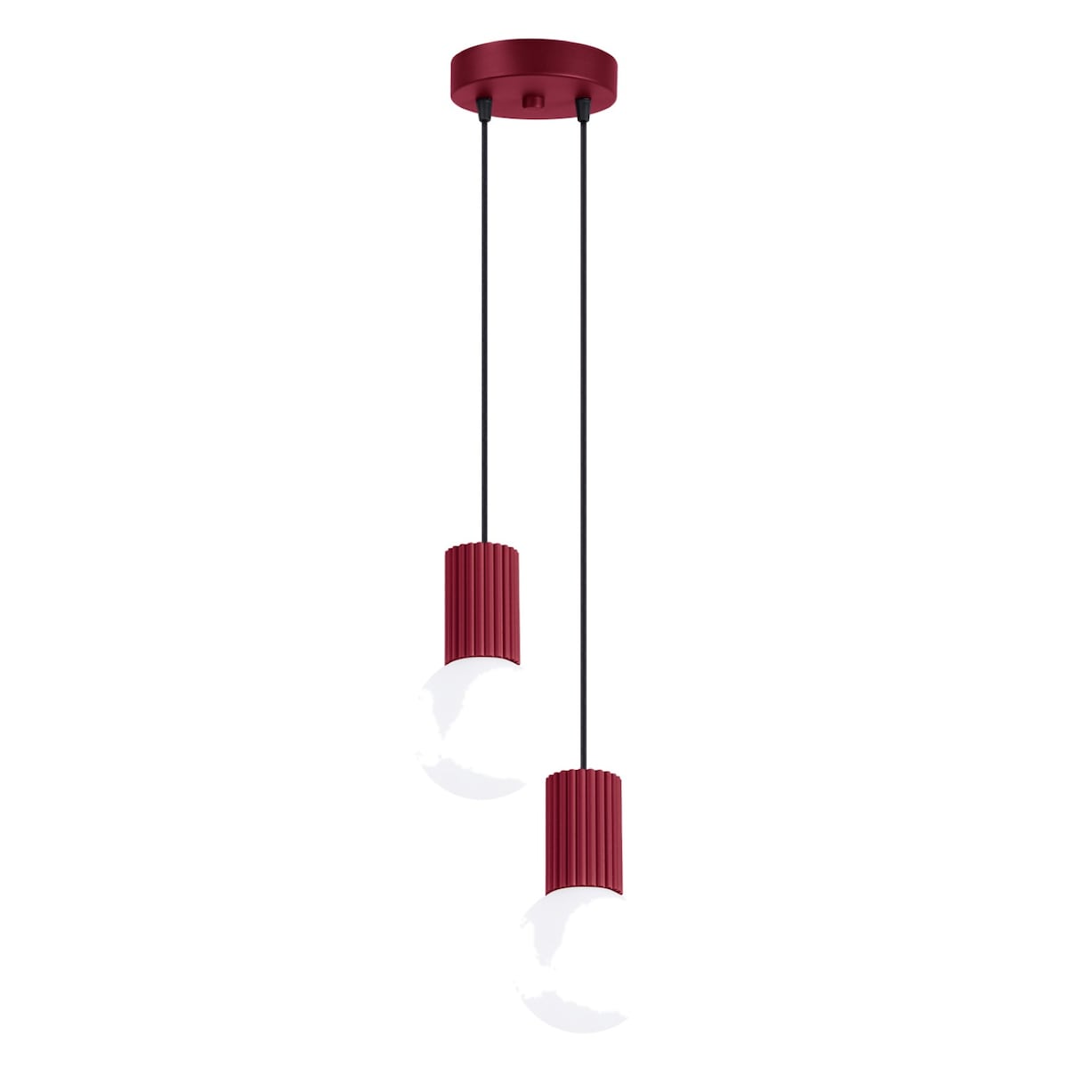 Lampa wisząca HALO 2P burgund