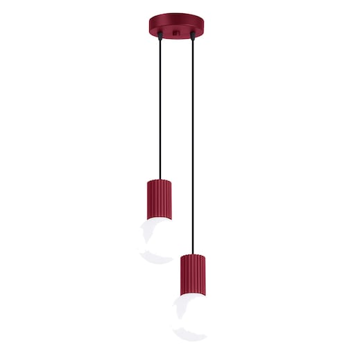 Lampa wisząca HALO 2P burgund