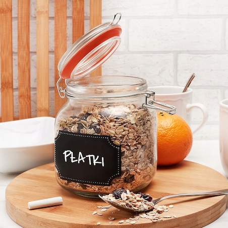 Słoik z etykietą do pisania kredą Chalk 2,1 L wek