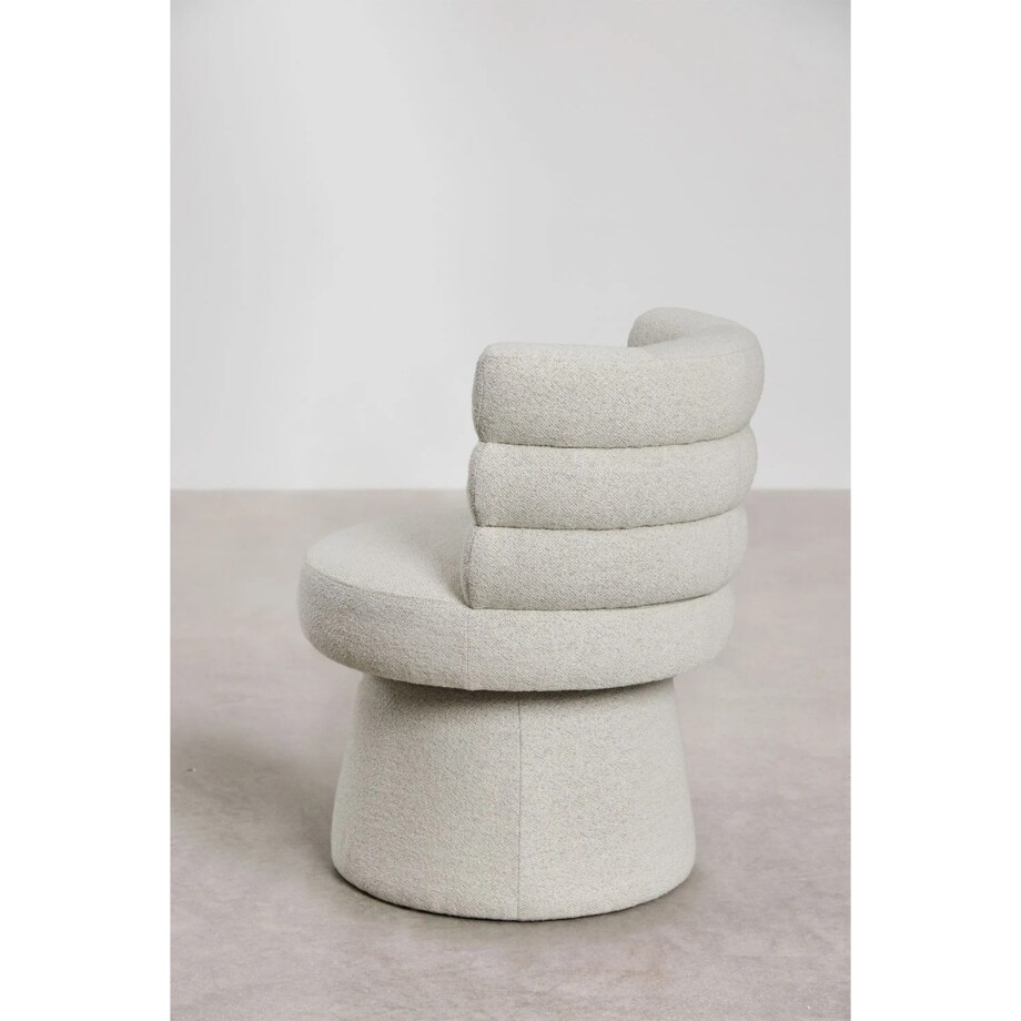 Krzesło obrotowe, do jadalni Protea beżowo-kremowe