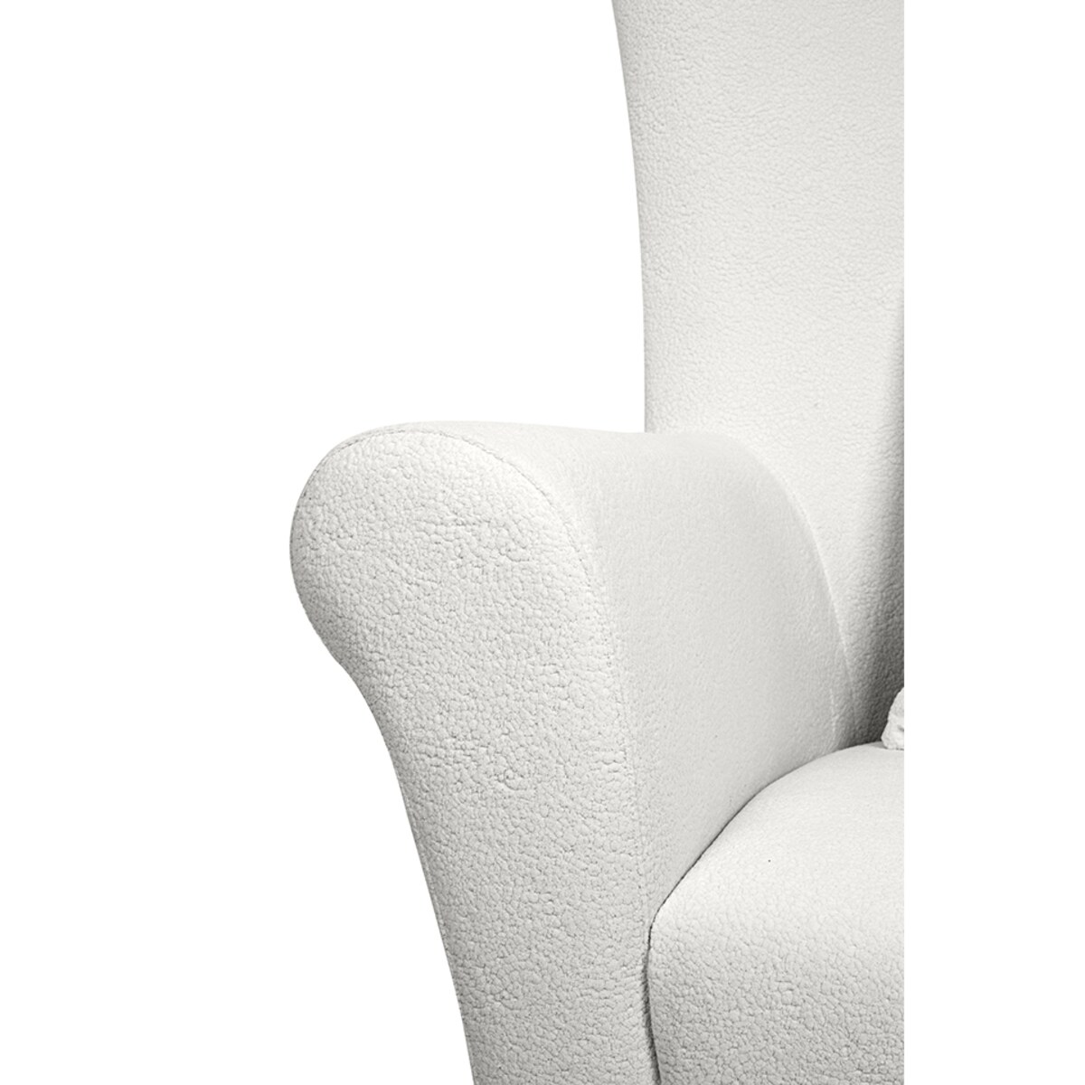 MaMaison fotel obrotowy GROSDOS biały / chenille