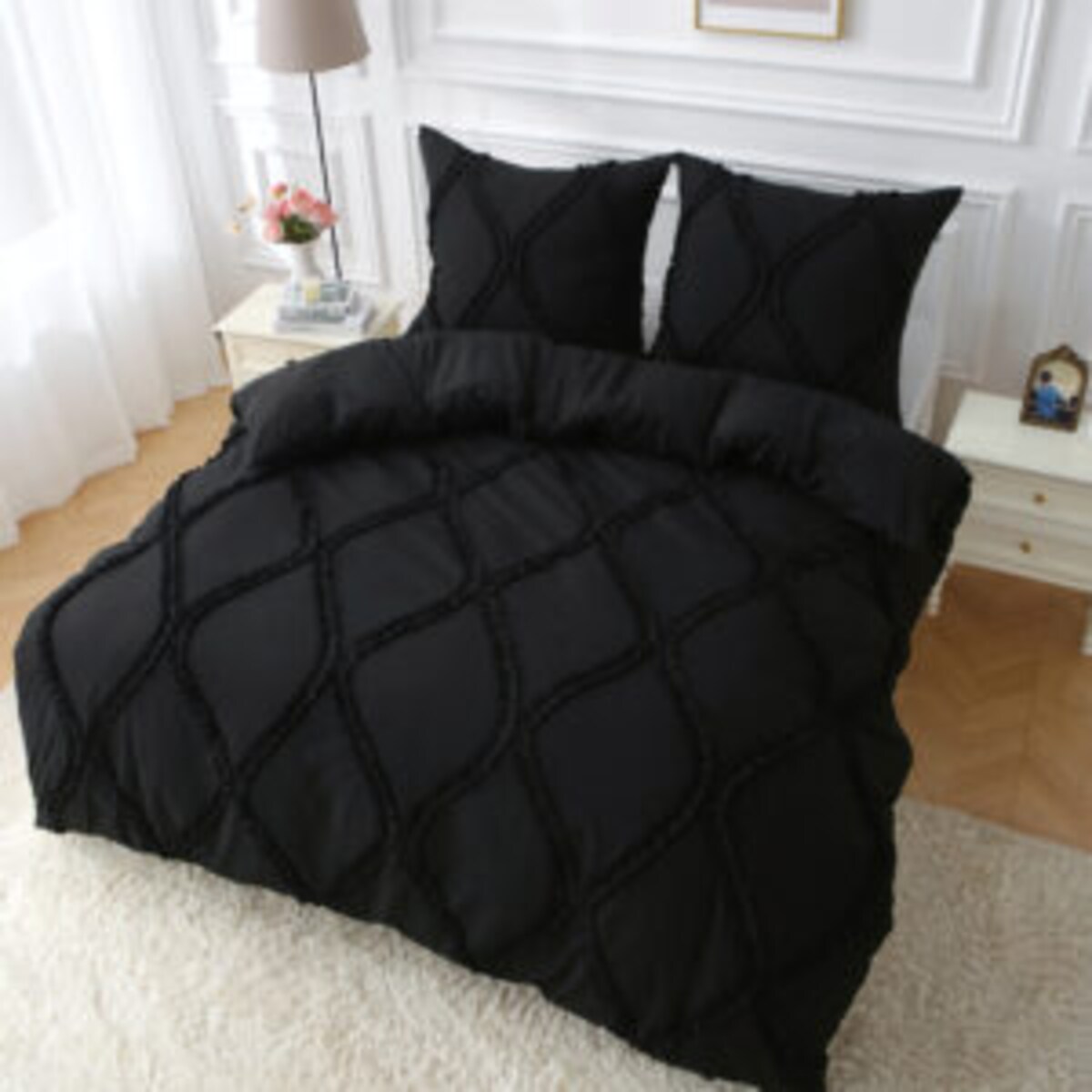 pościel "royal" 200x220 cm mikrofibra czarny