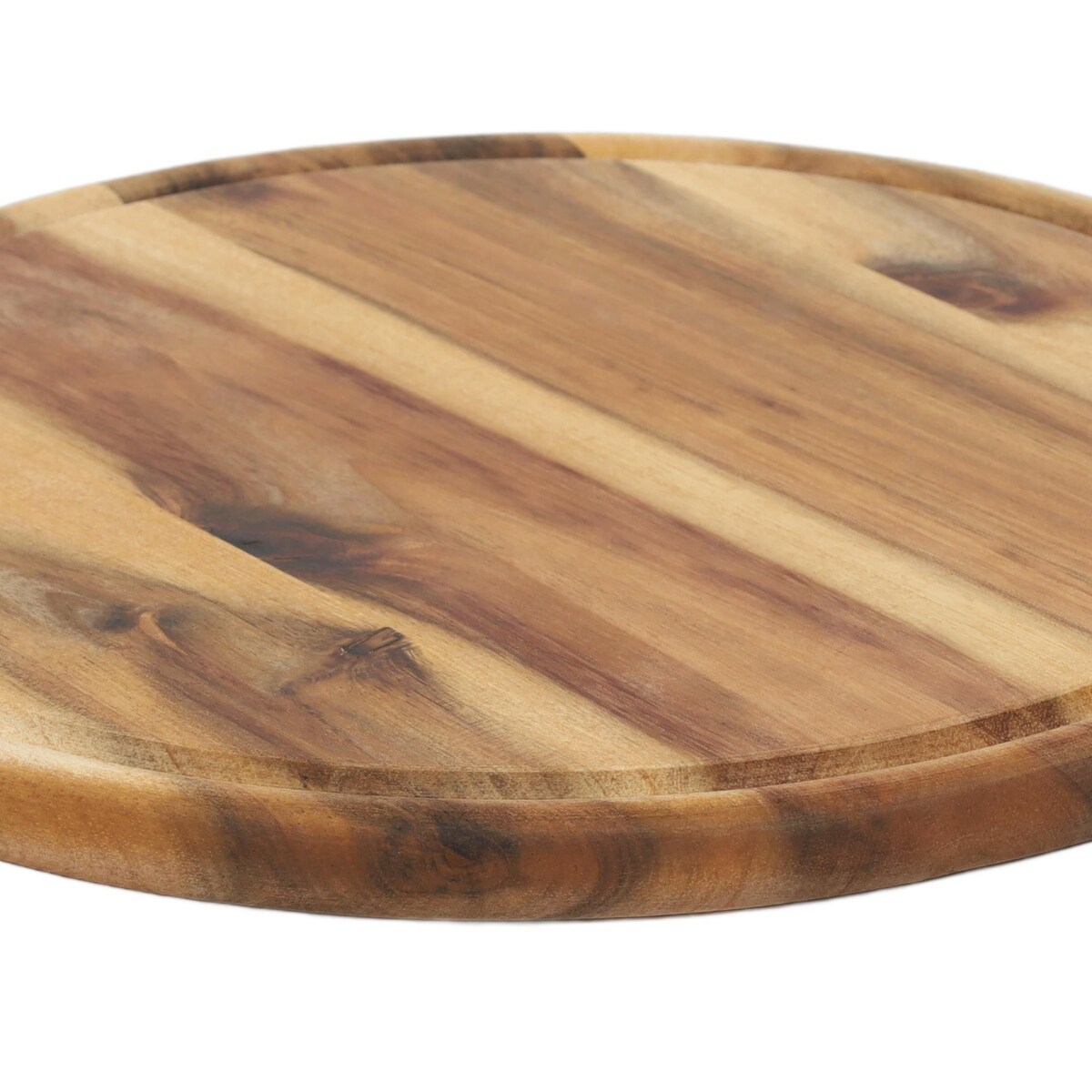 Deska do krojenia mięsa, wędlin, okrągła z drewna akacjowego, Ø 25 cm, Kesper