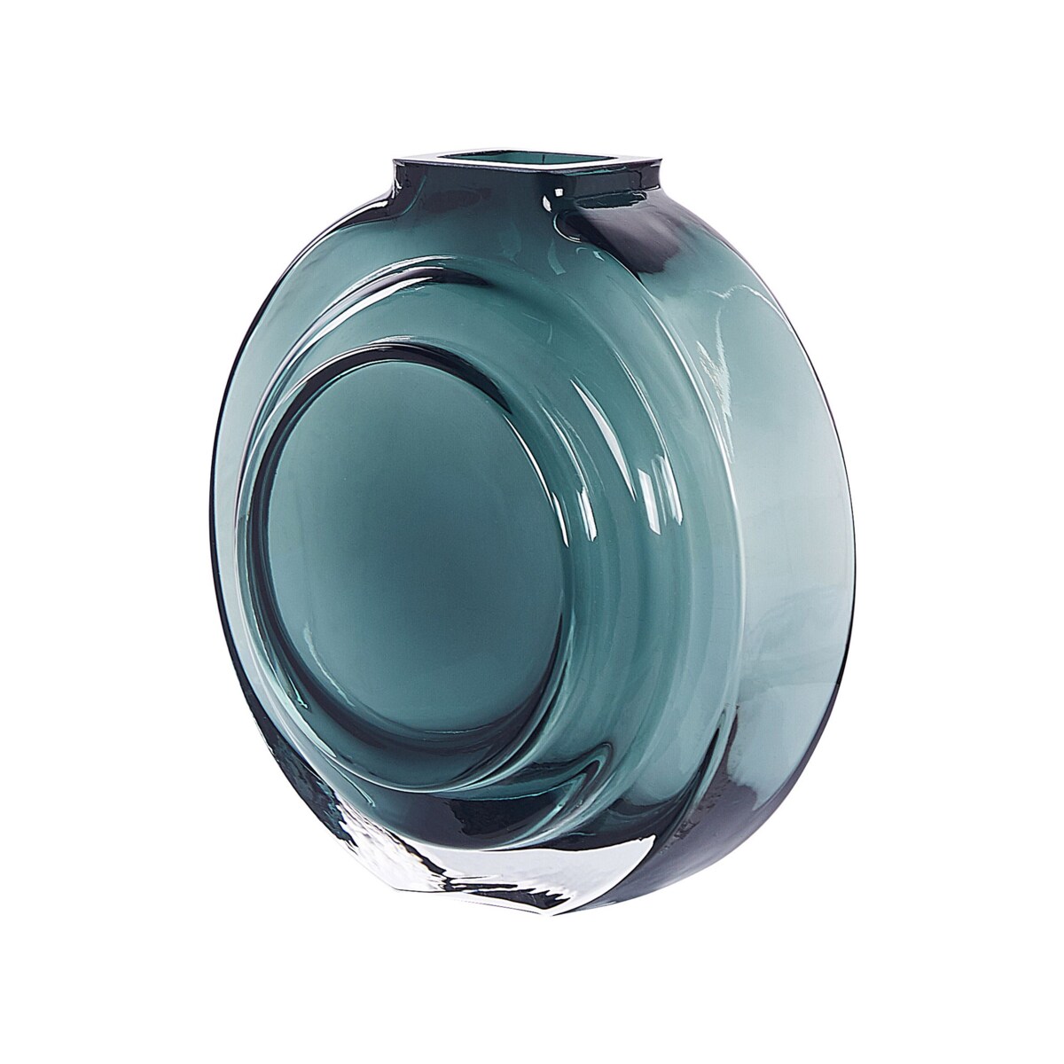 Wazon na kwiaty szklany 27 cm zielony KAPELI