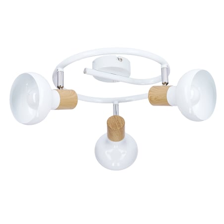 PUERTO LAMPA SUFITOWA SPIRALA 3X40W E14 BIAŁY