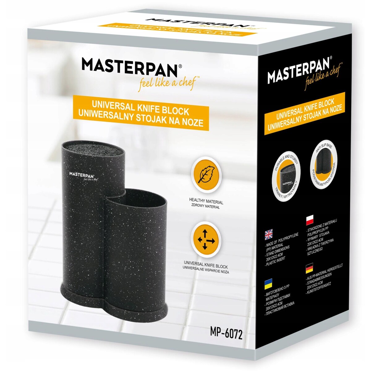 Blok Na Noże Kuchenne I Przybory Uniwersalny Wkład Pręciki 22Cm