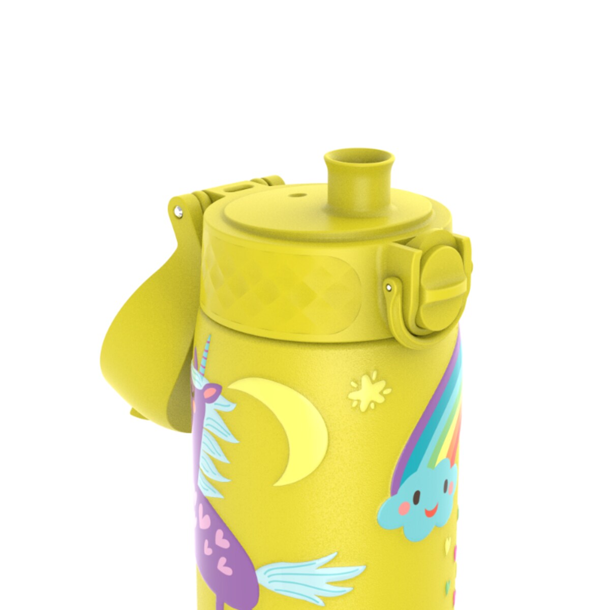 Butelka ION8 Single Wall I8SS600PYUNIC Unicorns (Yellow)