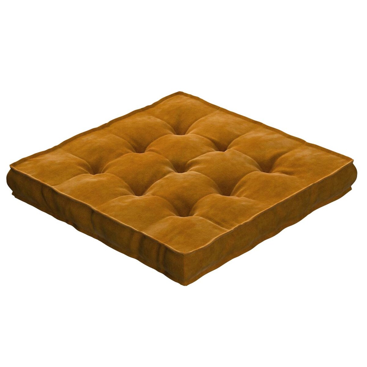 Poduszka na krzesło Kuba, miodowy, 40 x 40 x 6 cm, Velvet
