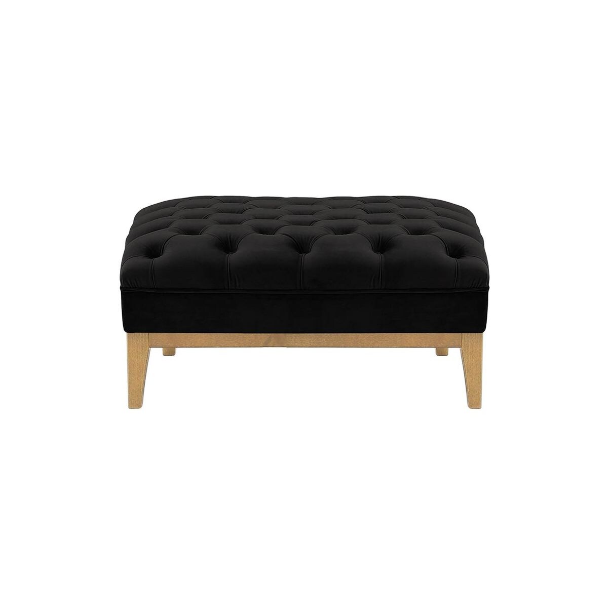 Pufa Chesterfield Modern Wood-Velluto 20