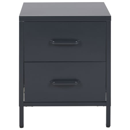Szafka nocna metalowa grafitowa MALAVI
