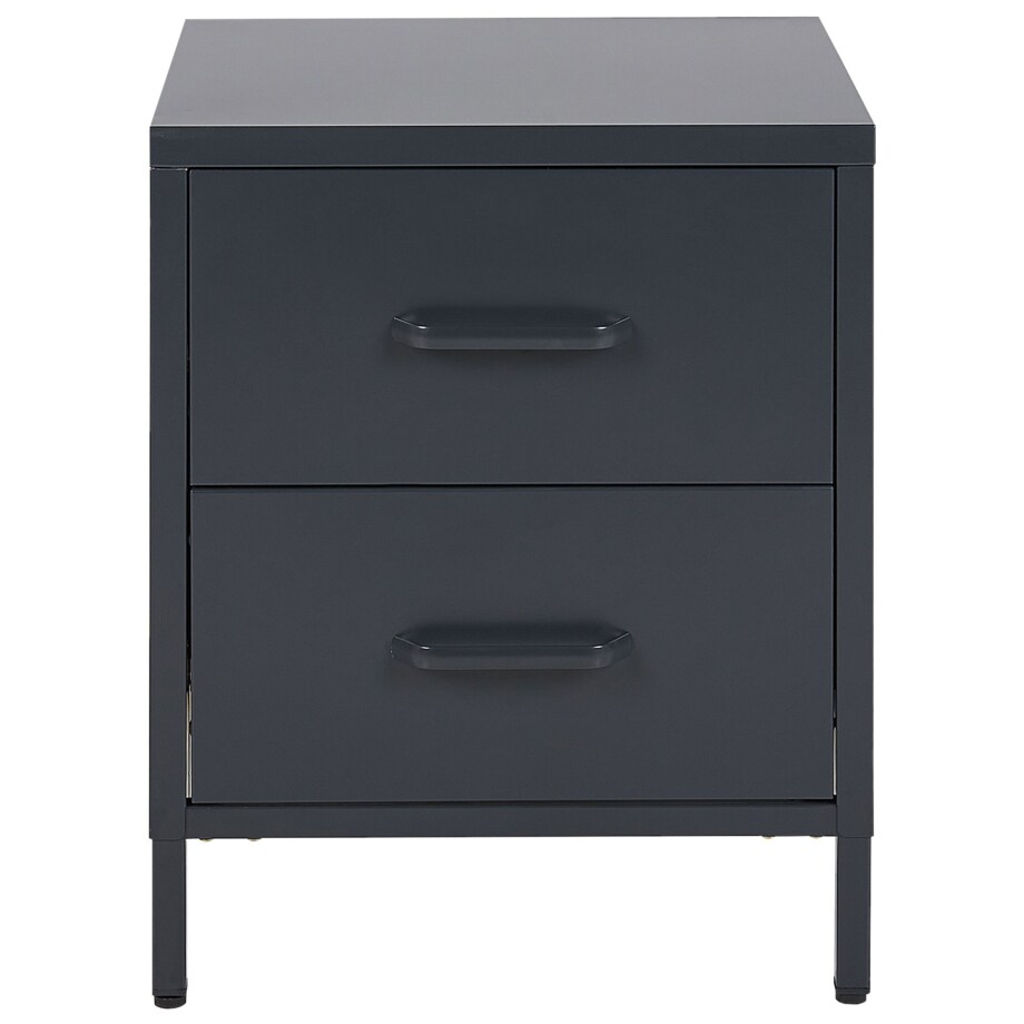 Szafka nocna metalowa grafitowa MALAVI