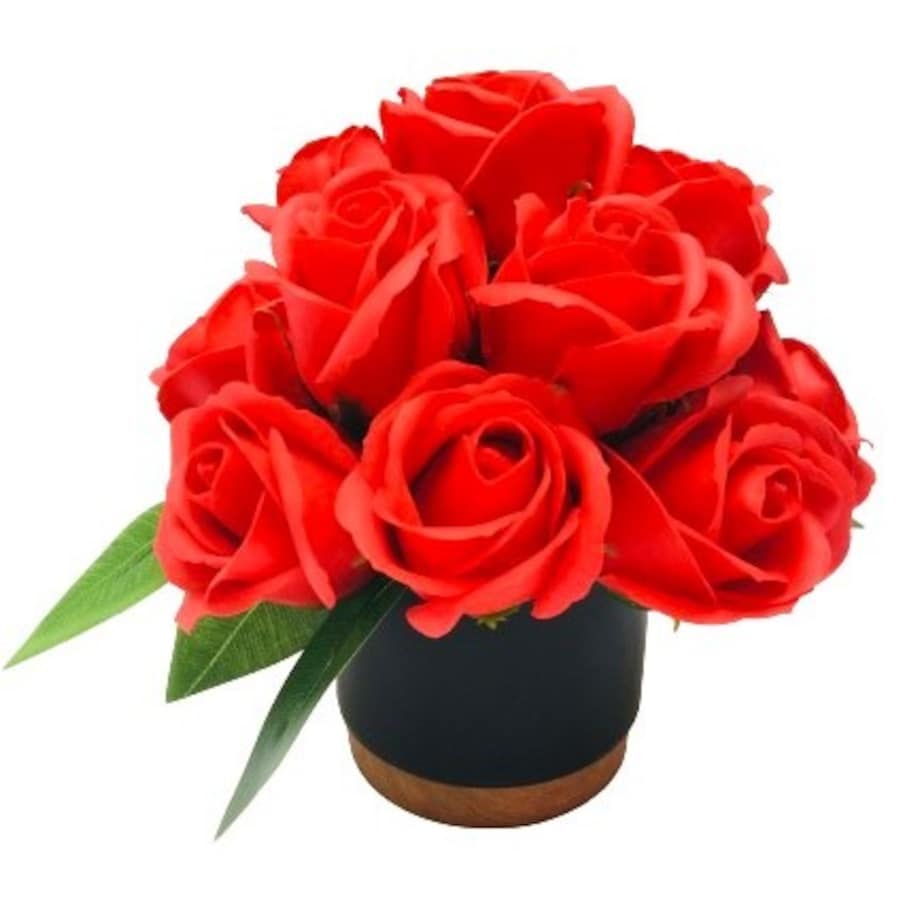 KWIATY MYDLANE bukiet mały NA DEKORACJE STÓŁ PREZENT KOBIET róża upominek