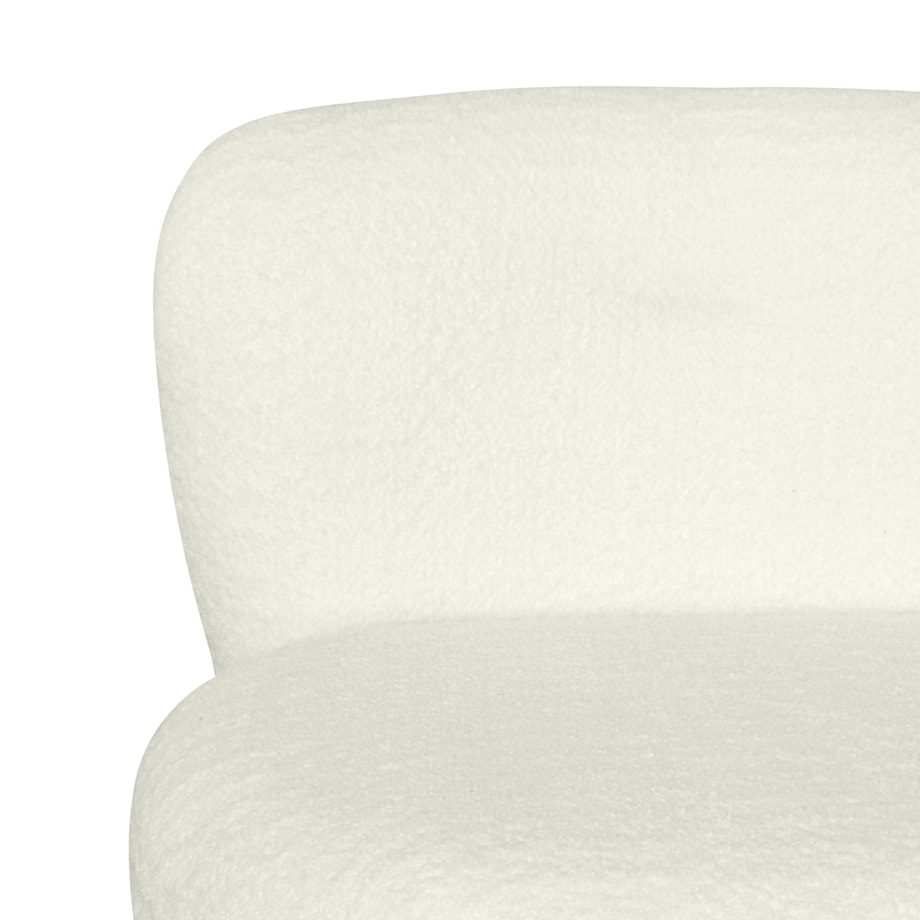 Fotel obrotowy 80x90x70 cm MARILIN kremowy