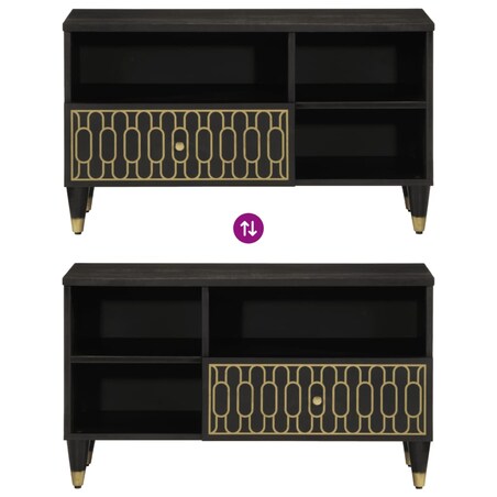 vidaXL Szafka pod telewizor, 80x33x46 cm, lite drewno mango