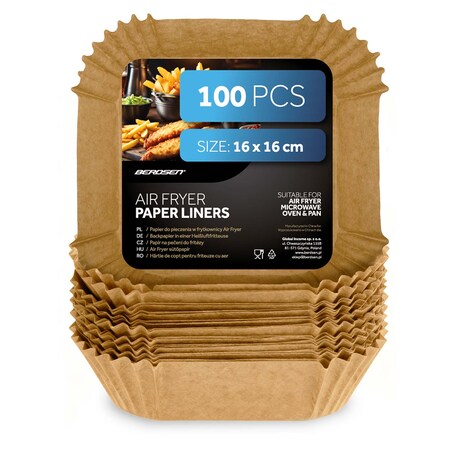 Papier do pieczenia Berdsen wkładki do frytkownicy 100 szt. 16 cm 364904