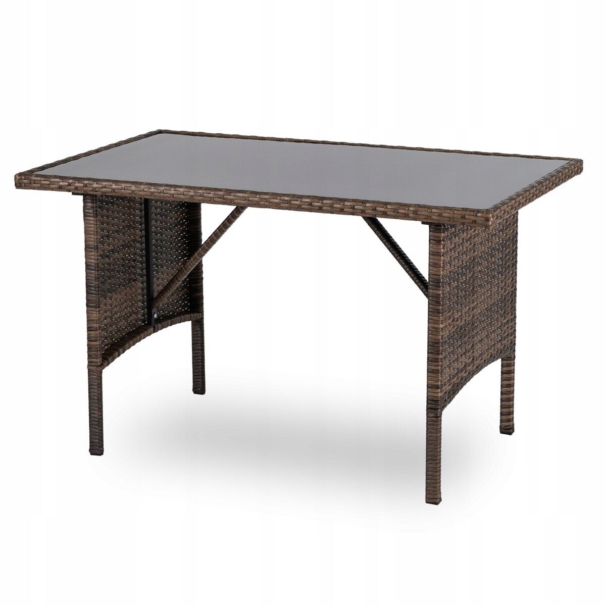 Zestaw Mebli Ogrodowych Technorattan Na Taras Ogród Komplet Brąz ATLANTA