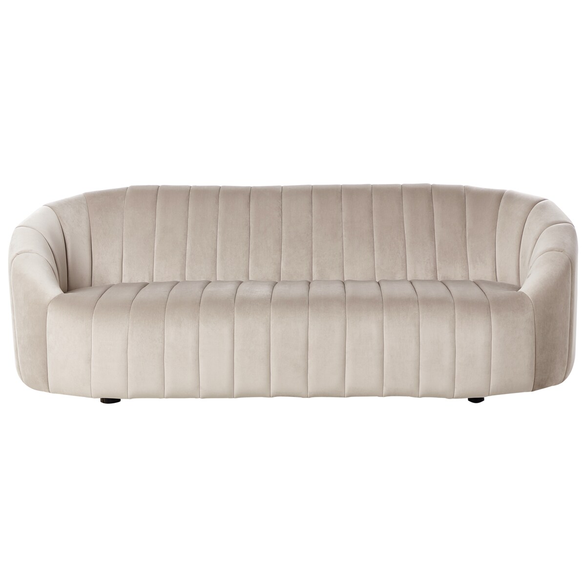 Sofa dla 3 osób MALUNG Welur Beżowy