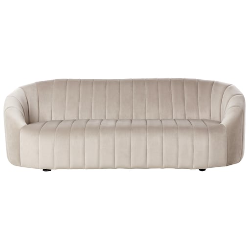 Sofa dla 3 osób MALUNG Welur Beżowy